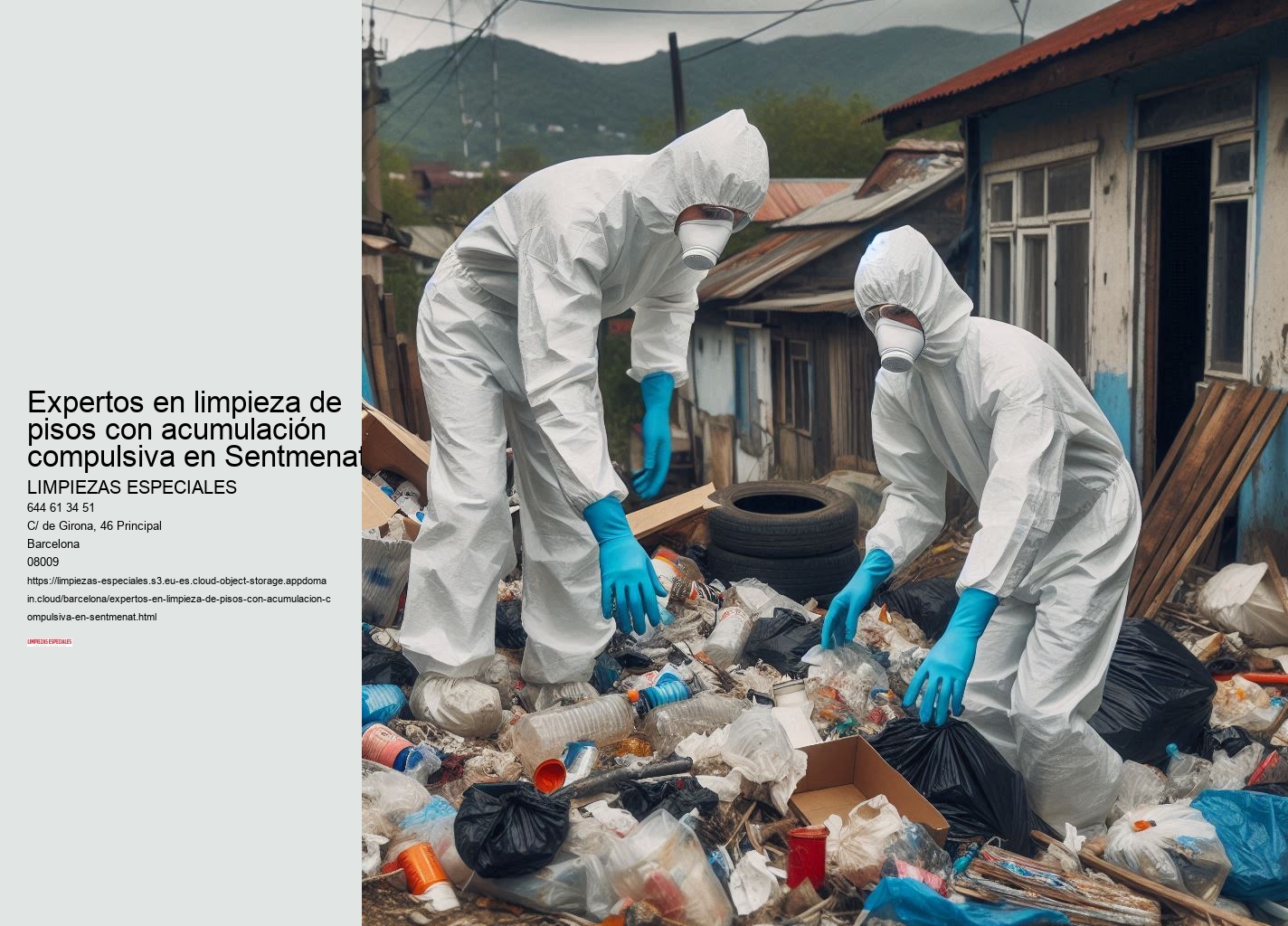 Costes asociados a la limpieza del síndrome de Diógenes