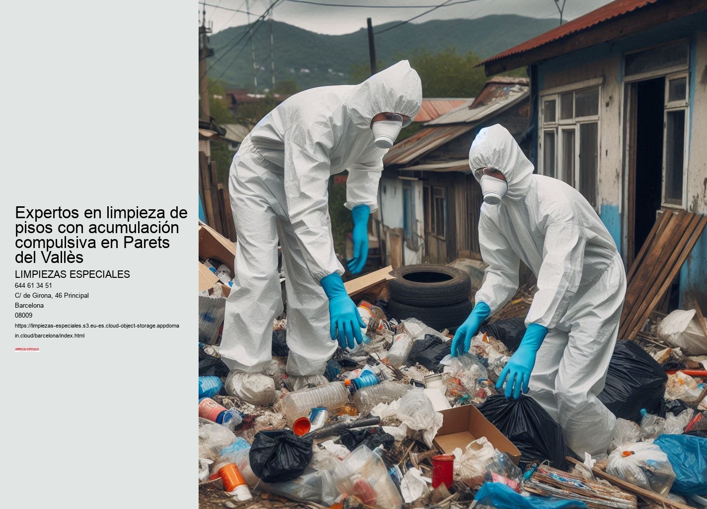 Servicios adicionales de Limpiezas Especiales